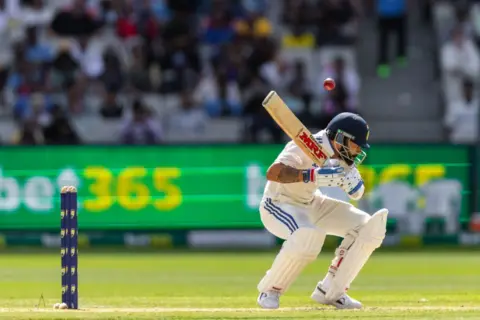 Getty Images Virat Kohli of India ducks a bouncer during day two of the NRMA Insurance Boxing Day Test match of Border Gavaskar trophy between Australia and India at the Melbourne Cricket Ground on December 27, 2024 in Melbourne, Australia. (P