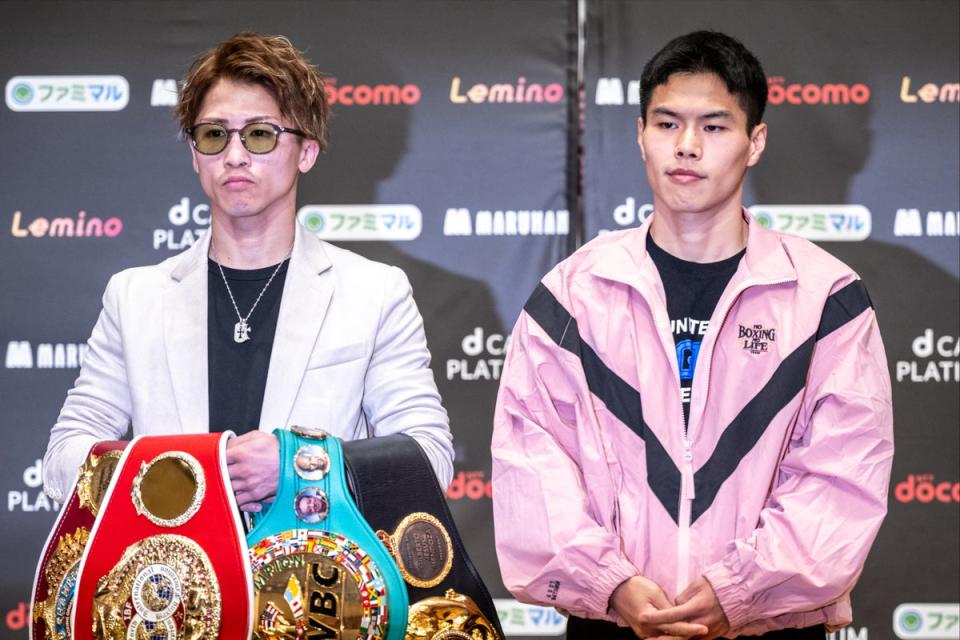 Inoue will defend all the super-bantamweight gold versus Ye Joon Kim (AFP via Getty Images)