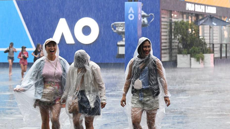 Fans arrive at Australian Open