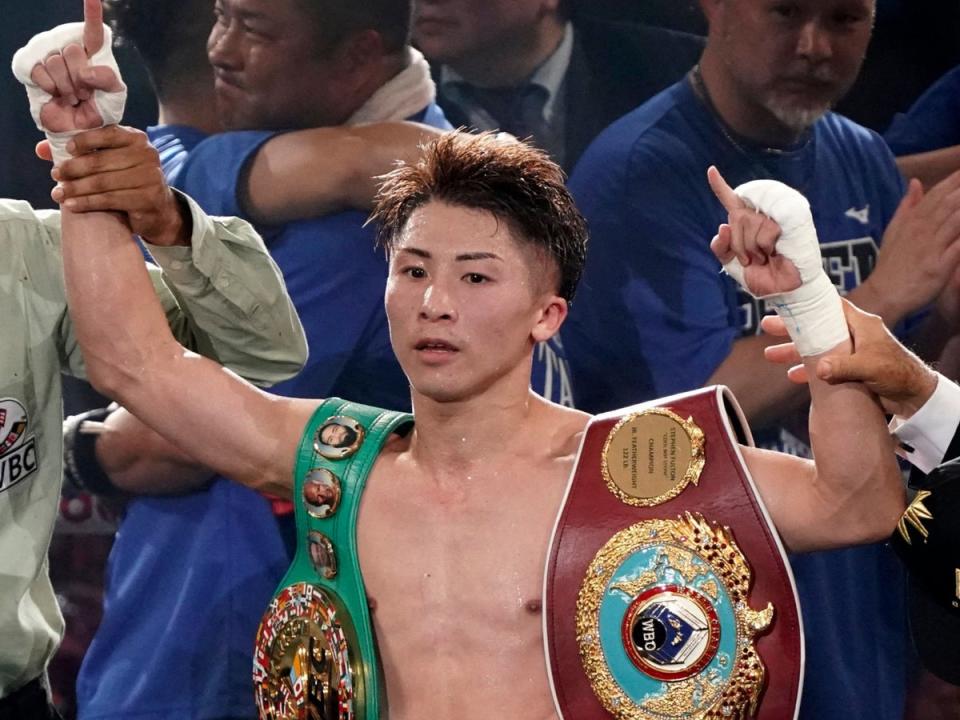 Inoue is an unbeaten four-weight champion, undisputed in two divisions (AFP via Getty Images)