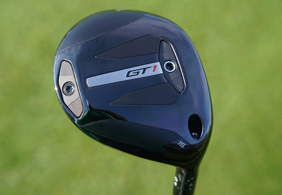 A pair of moveable weights allows players and fitters to raise and lower the launch angle and spin rate in the GT1 fairway woods.