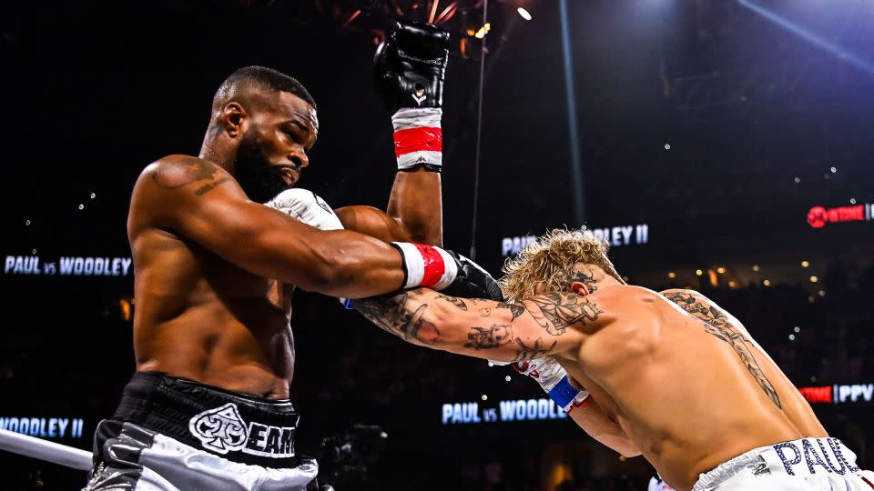 Paul fought his second bout against former UFC welterweight champion Tyron Woodley in December 2021. - Chandan Khanna/AFP/Getty Images/File