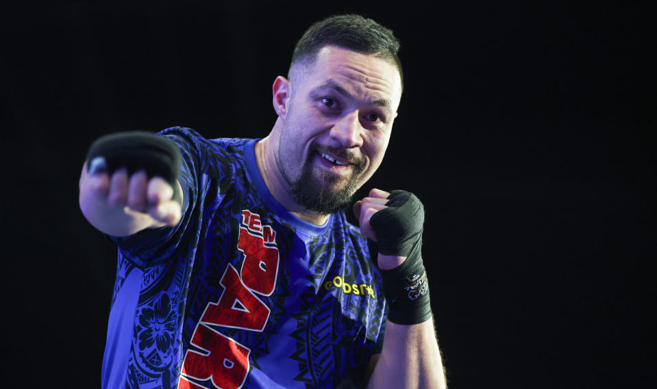 RIYADH, SAUDI ARABIA - FEBRUARY 19: Joseph Parker trains, ahead of his IBF World Heavyweight Title fight against Daniel Dubois during media workouts as part of Beterbiev v Bivol 2: The Last Crescendo at Boulevard City on February 19, 2025 in Riyadh, Saudi Arabia. (Photo by Richard Pelham/Getty Images)