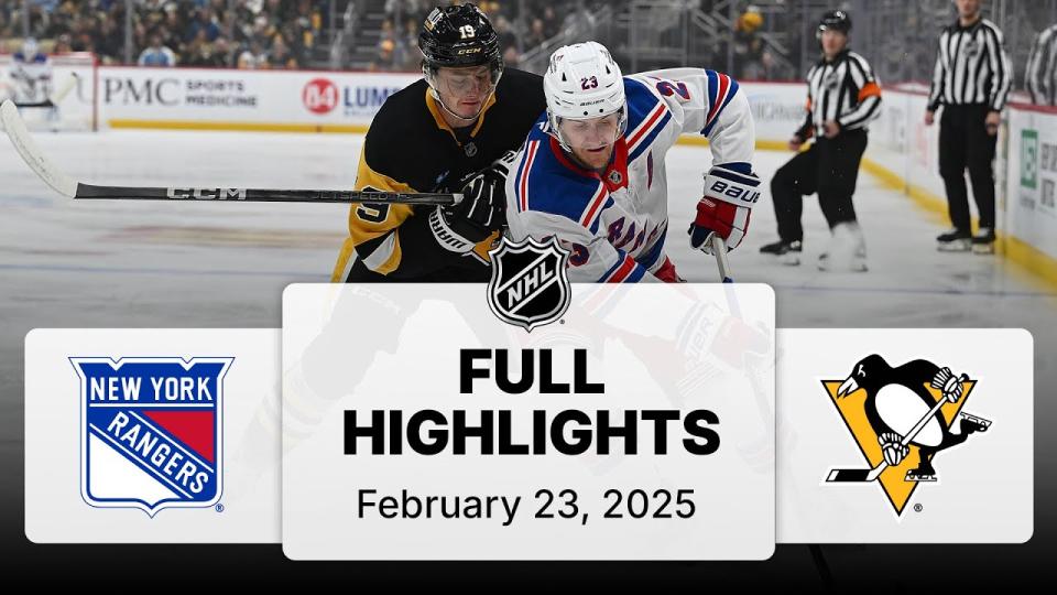 NHL Highlights | Rangers vs. Penguins - February 23, 2025