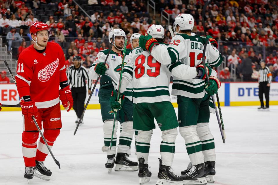 The Hockey News - Red Wings Squander Late Lead, Drop 4-3 Decision to Minnesota in Return from Break