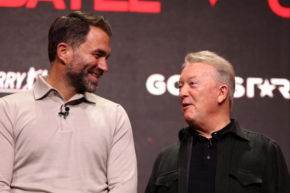 Eddie Hearn (left) and Frank Warren are rivals-turned-friends, to an extent (Getty Images)