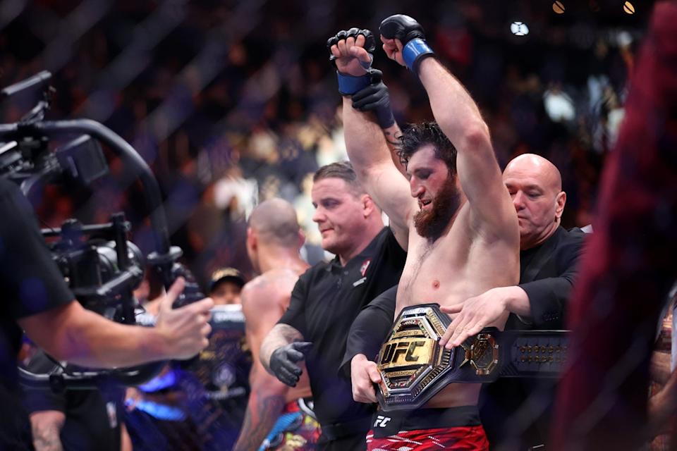 Ankalaev is crowned UFC light-heavyweight champion (Getty Images)