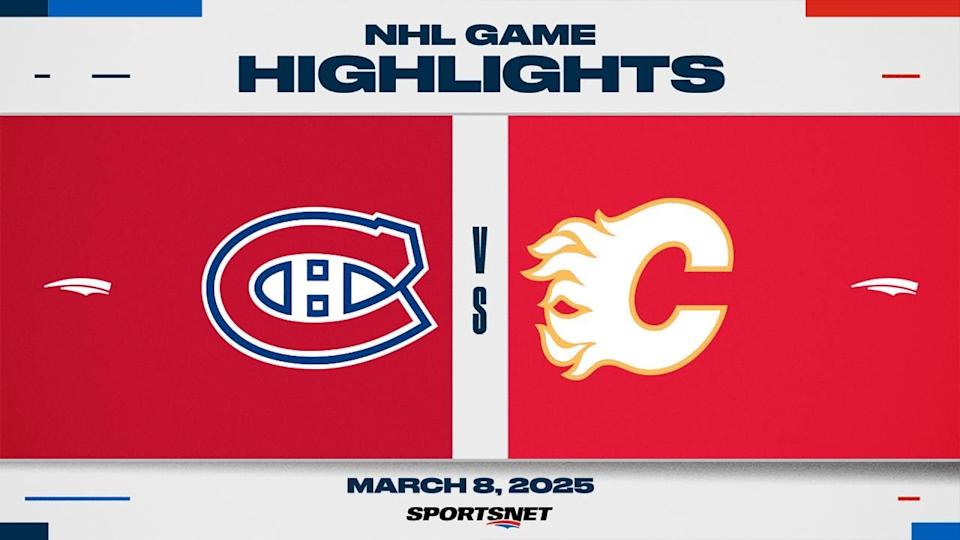 NHL Highlights | Canadiens vs. Flames - March 8, 2025