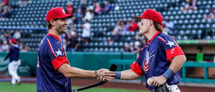 Columbus Clippers Wear Special Blue Jackets Jersey In Triple-A Baseball Game
