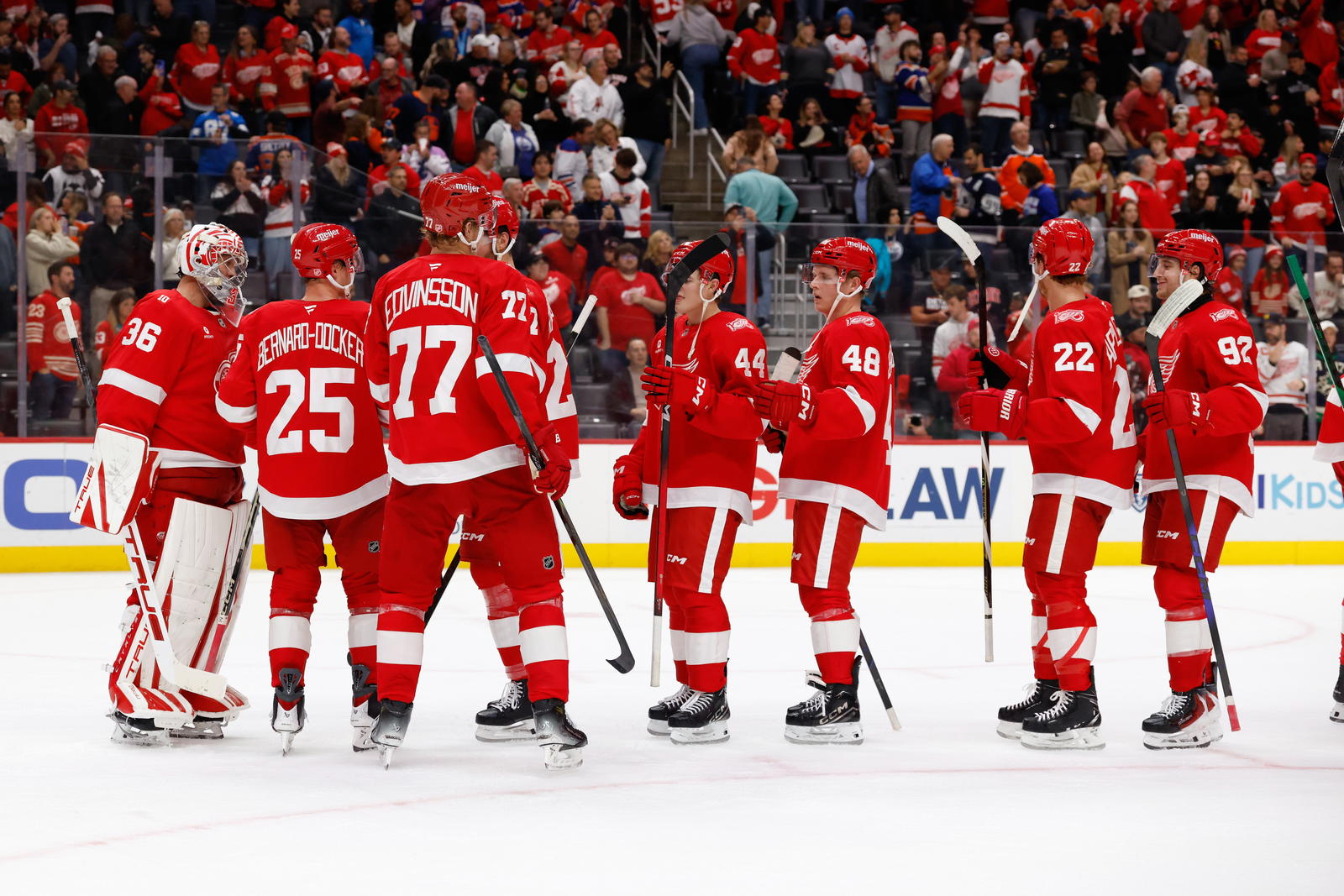 Rookie Emmitt Finnie's Two Goals Help Red Wings Win Fifth Straight Game