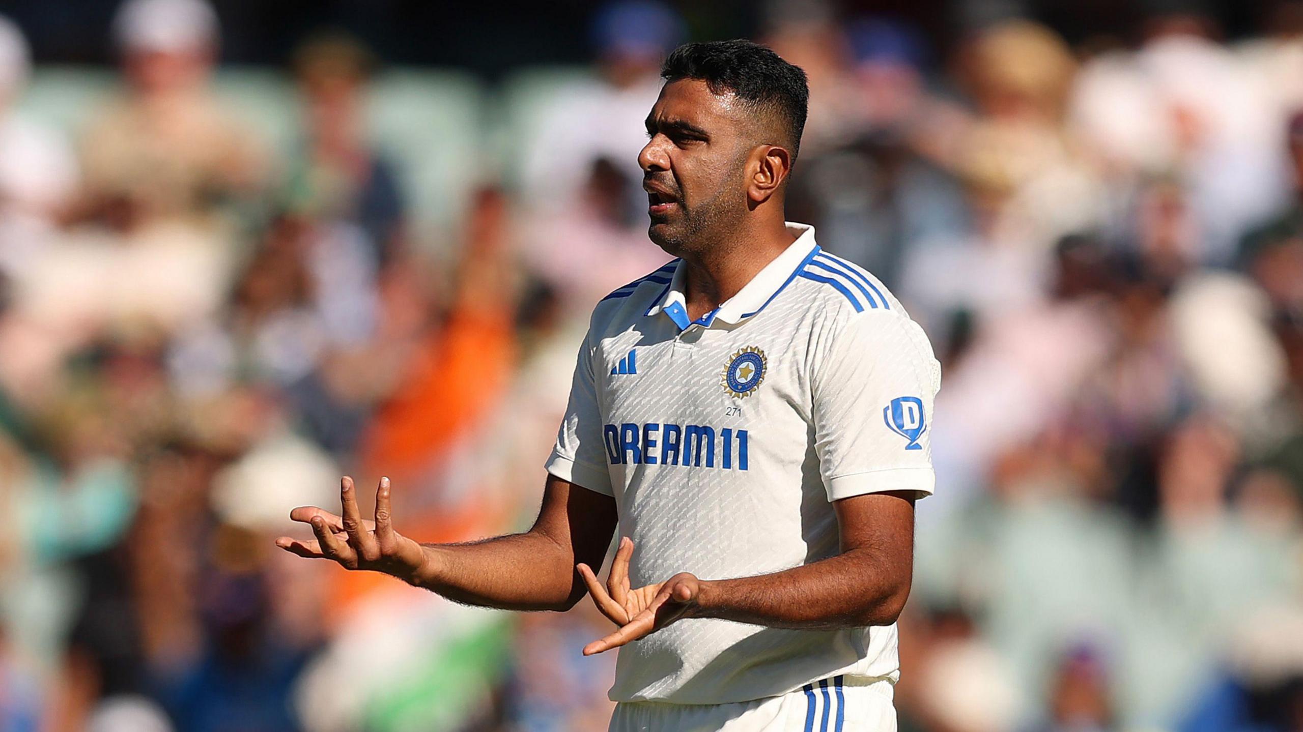 Ravichandran Ashwin in action for India