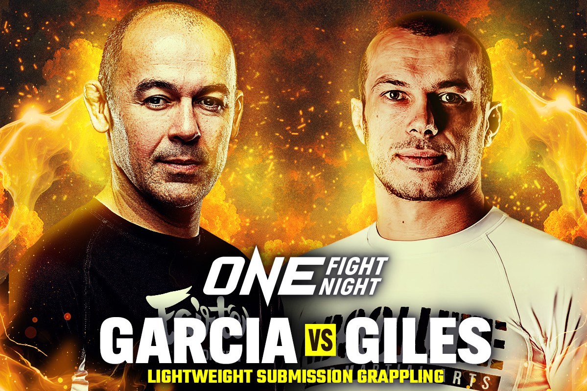 Marcelo Garcia vs. Lachlan Giles BJJ poster.