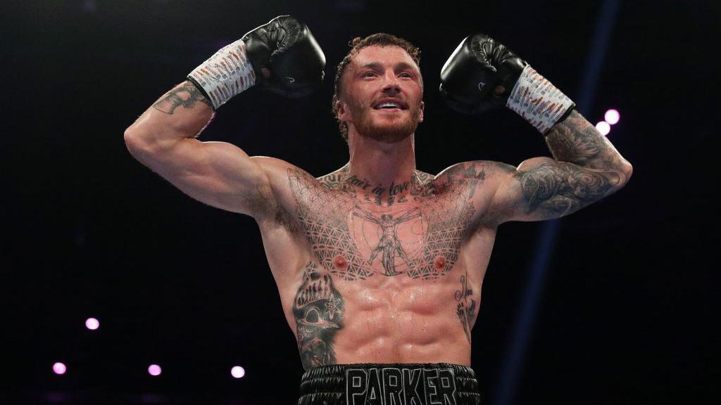 Zach Parker celebrating after a win