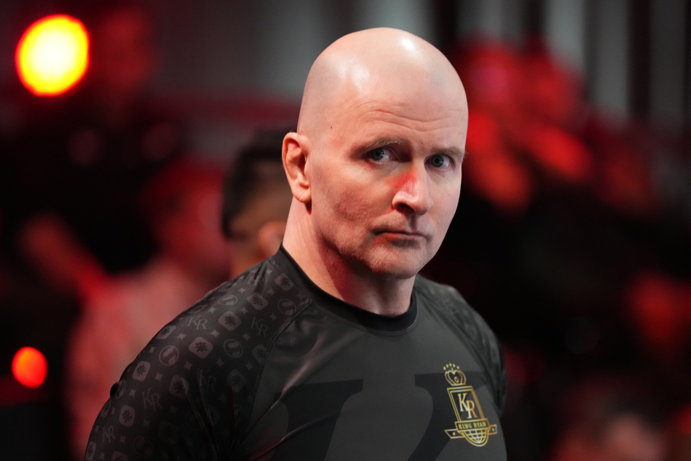 LAS VEGAS, NEVADA – DECEMBER 15: John Danaher looks on during the UFC Fight Pass Invitational 3 at UFC APEX on December 15, 2022 in Las Vegas, Nevada.