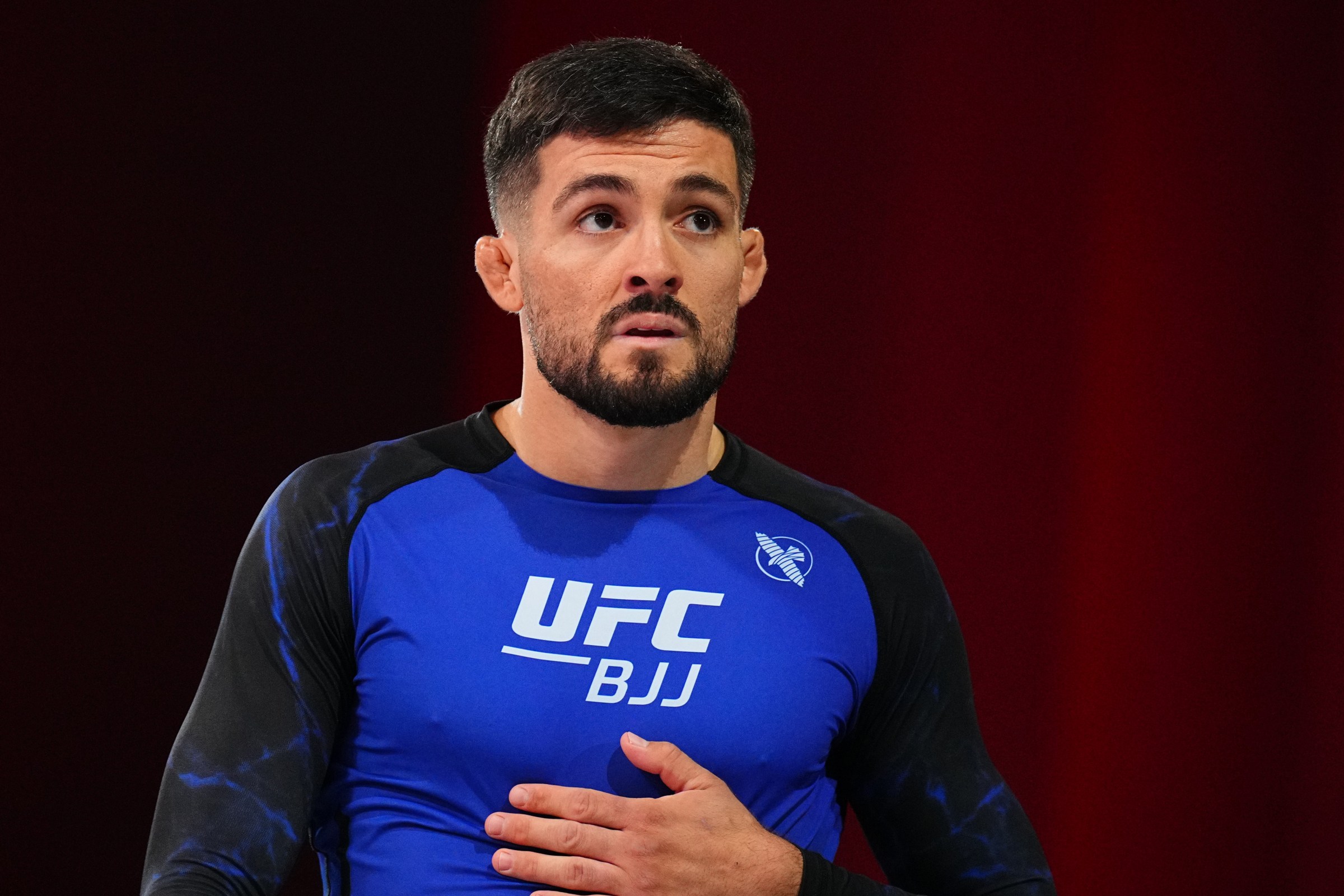 LAS VEGAS, NEVADA – JULY 31: Renato Canuto prepares to face Andrew Tackett in the UFC BJJ welterweight title match during the UFC BJJ 2 event at UFC APEX on July 31, 2025 in Las Vegas, Nevada.