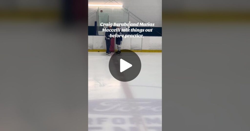 Matias Maccelli made his Toronto Maple Leafs debut on the club’s first line alongside star center Auston Matthews and Matthew