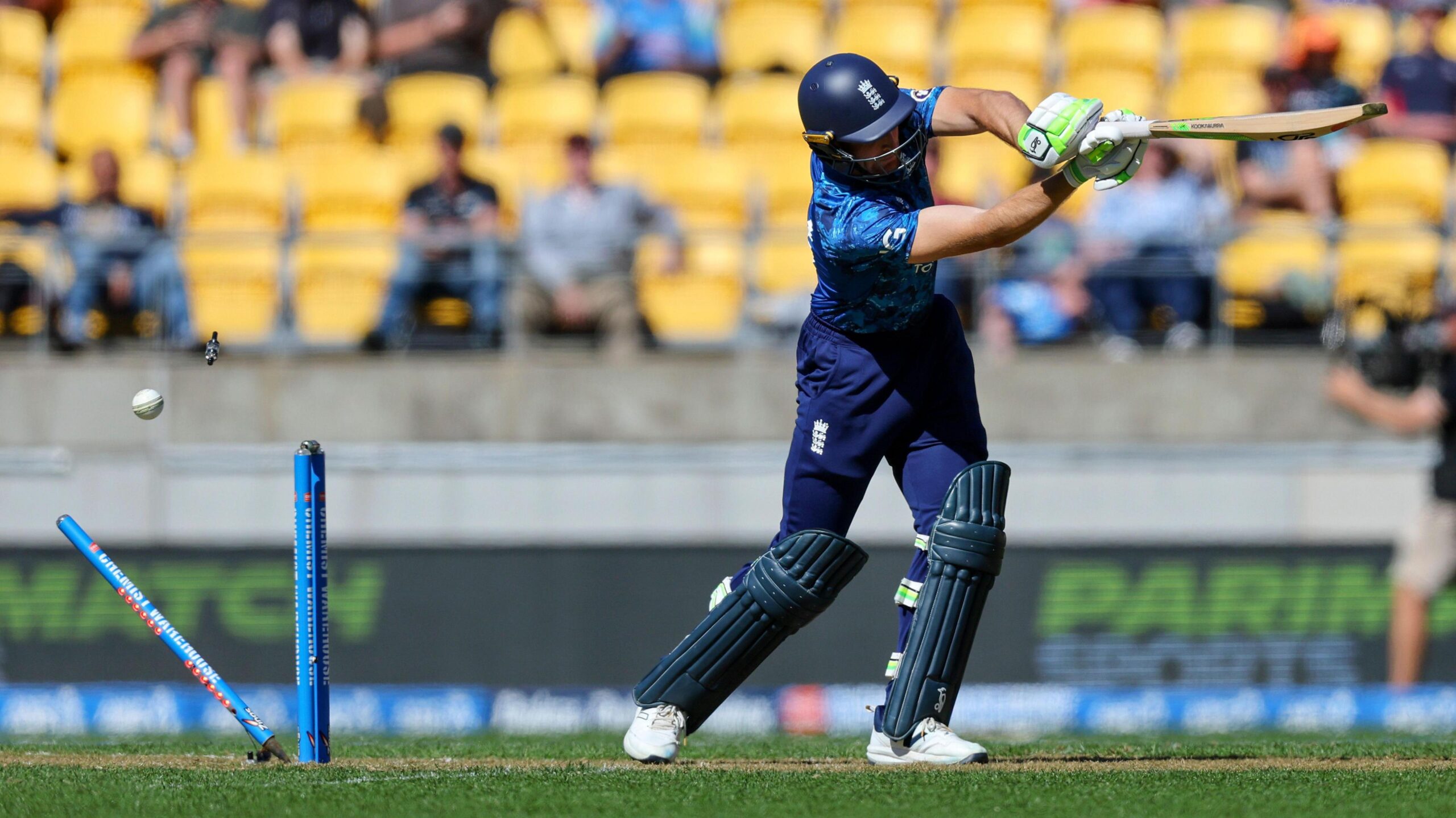 Jos Buttler is bowled